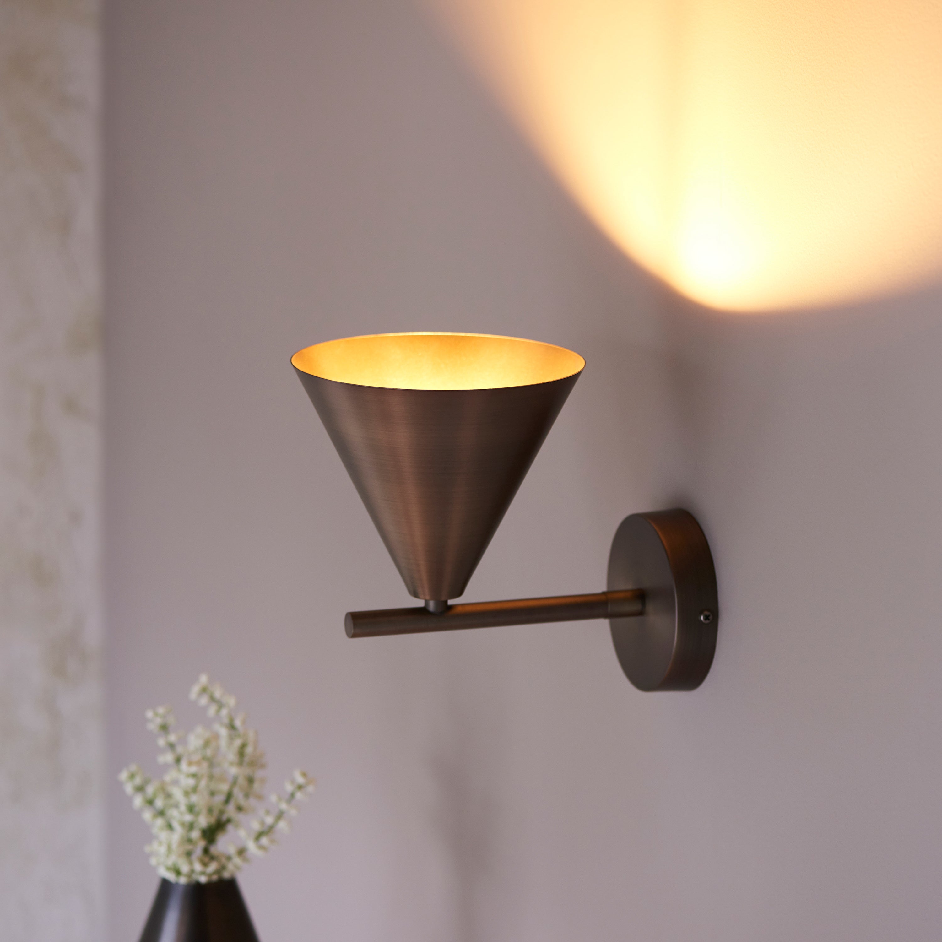 Ariana Antique Bronze Wall Light